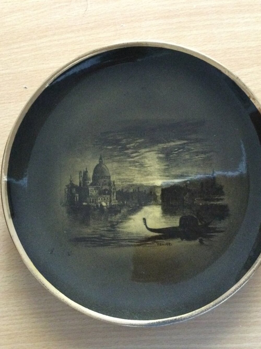 Vintage Ridgways Royal Vistas Ware paintings by Famous Artists Venice wall plate